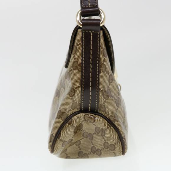 GUCCI GG Canvas Shoulder Bag Coated Canvas Beige 181483 Auth am4265 - Picture 4 of 16